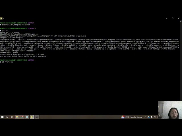 Basic Assembly Program: How to run a 32-bit NASM program using MSYS2 MINGW32