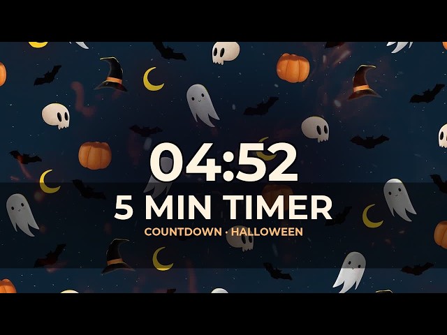5 Minute Countdown Timer 🎃 Pumpkin Patch Timer | Temporizador 5 Minutos