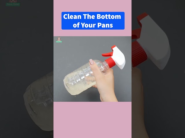 Clean the bottom of your pan - Surprising results #cleaning #cleaninghacks #tipsandtricks