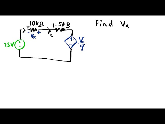 Practice Problem: Solving a Circuit with a Voltage-Controlled Voltage Source