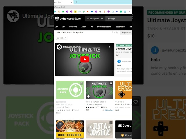 Unity Best Free Touch Joystick For Android Games - Unity Joystick Tutorial