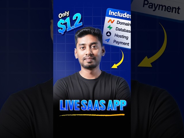 I Built a Micro SaaS in 1 Day for Just ₹106 😱