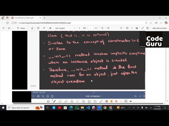 Python OOP Tutorial | Classes, Objects & __init__ Explained