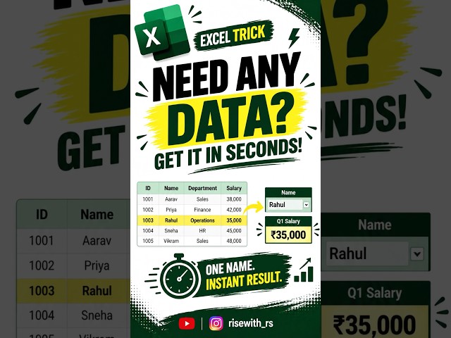 Excel Tips and Tricks | Excel Shortcuts #tutorial