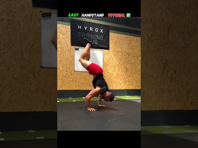 Easy handstand tutorial📈✅ #shorts