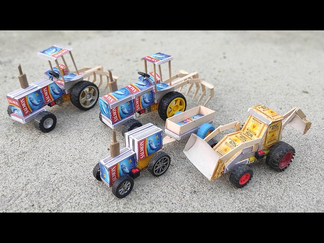 How to make JCB at Home from Matchbox | DIY JCB Backhoe Loader | Mini JCB Science Project