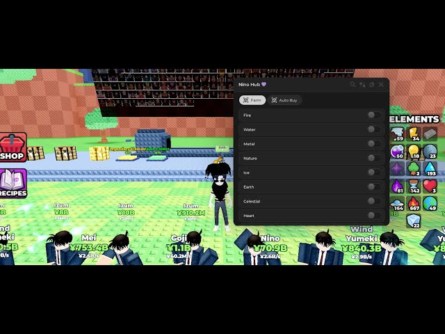 UPDATED CRAFT ANIME SCRIPT , FAST ELEMENT FARM AND AUTO BUY