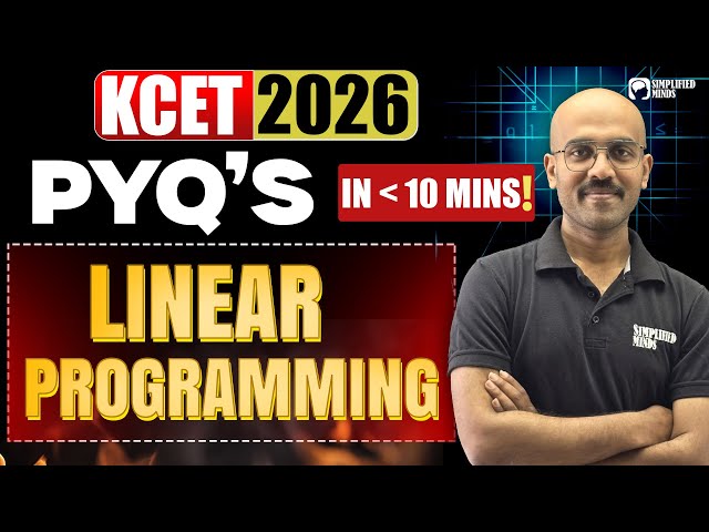 Linear Programming KCET PYQ's | 2nd PU Maths | SimplifiedMinds