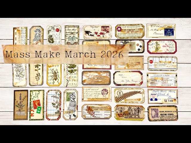 Mass Make Labels With Me! Easy Scrap Paper Project #MassMakeMarch2026