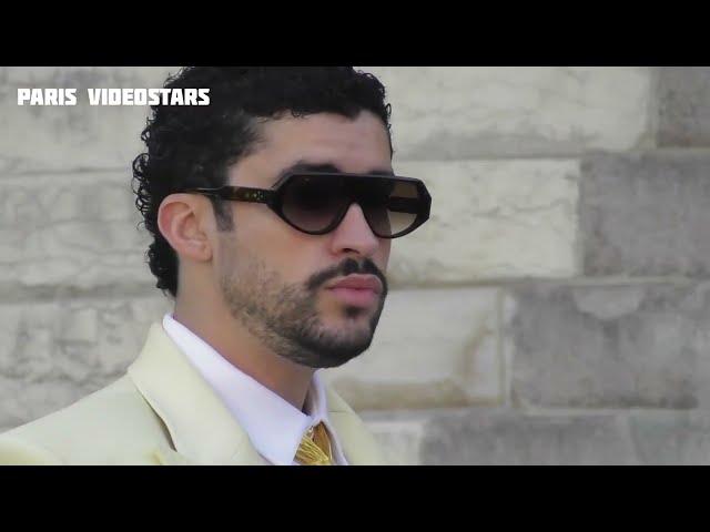 Bad Bunny arrival at show Schiaparelli @ Paris Fashion Week 6 july 2026