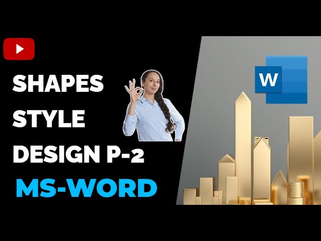 MS Word Shapes Design | Shapes Practice Design | Microsoft Word Shapes part 2