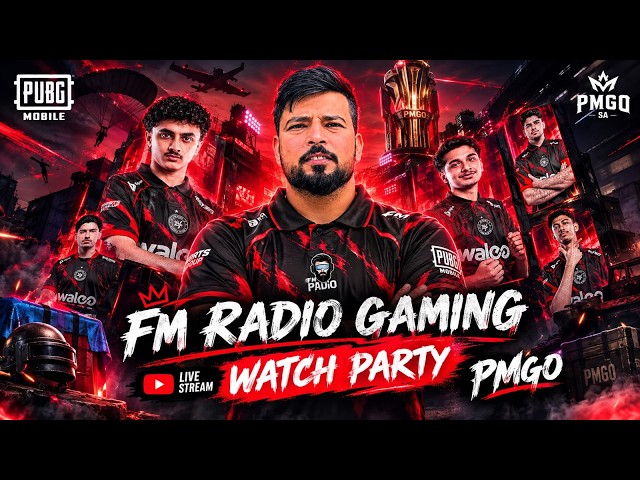 PMGO WATCH PARTY DAAY 1- PUBG MOBILE  | FM Radio Gaming