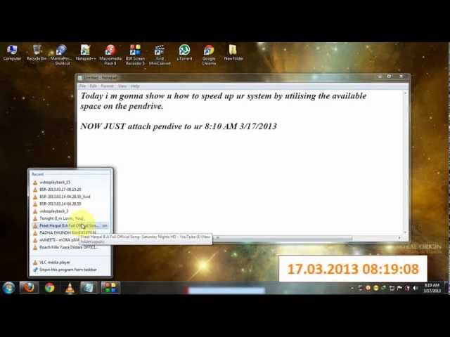 increase ur computer/system speed using pendrive features