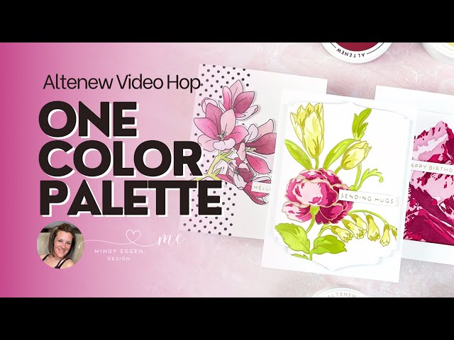 One Color Palette: Altenew December 2023 Release Video Hop