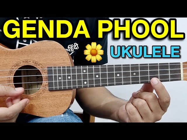GENDA PHOOL Ukulele Tutorial | (Boro Loker Beti Lo) Main Bengali Tune Tabs For Beginners | in Hindi