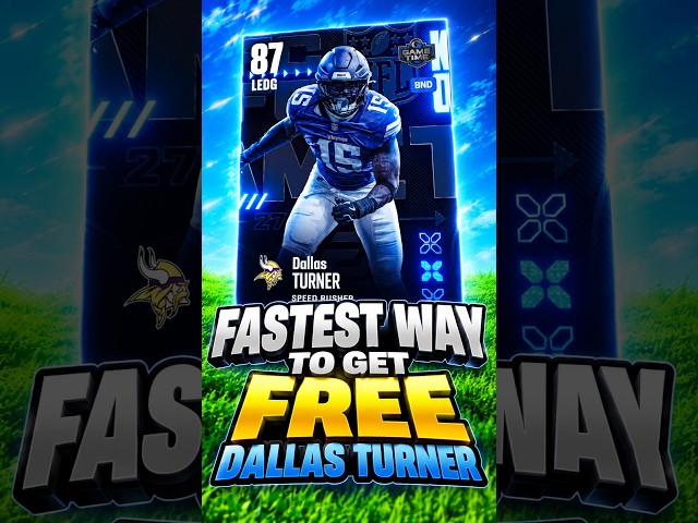 FASTEST Way to Get the FREE 87 OVR Gametime Dallas Turner in Madden 27!