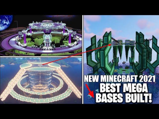 5 BEST Minecraft MEGA BASES Ever Built in 2021 | BEST Survival MEGA BASES in Minecraft 2021|