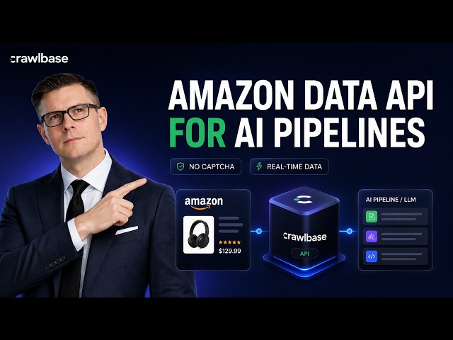 Amazon Data API for AI Pipelines (No CAPTCHA, Real-Time Data)
