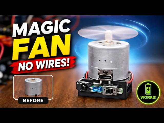 How To Make Magic Fan Without Wire ? DIY | How To Make It | Explainer Tech