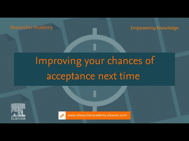 Improving your chances of acceptance next time