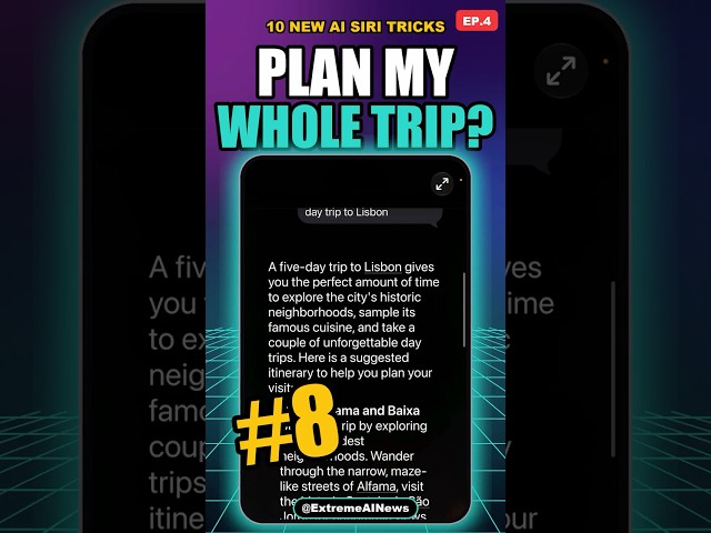 10 New AI Siri Tricks #8: Plan Your Whole Trip #shorts
