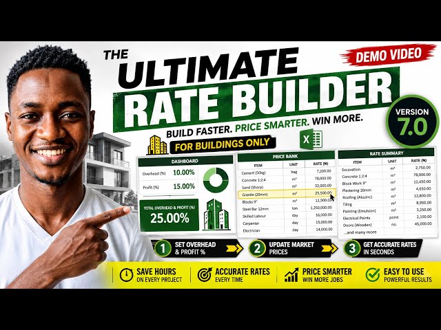 Ultimate Rate Builder v7.0 for Building Projects