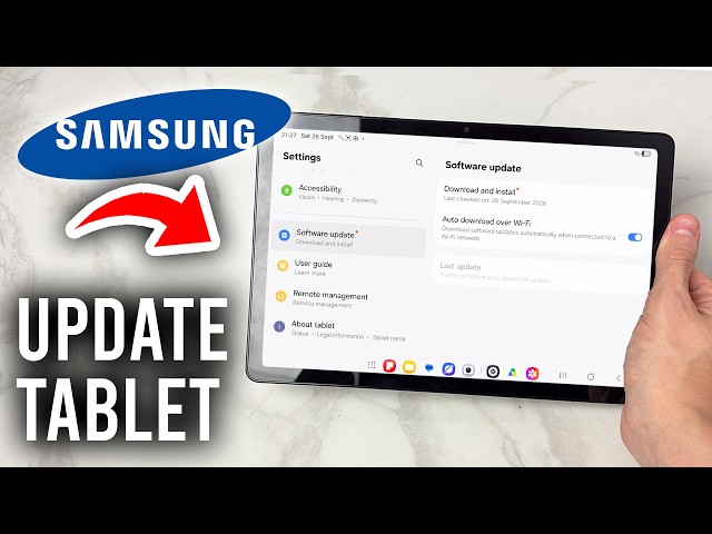 How To Software Update Samsung Galaxy Tablet - Tutorial