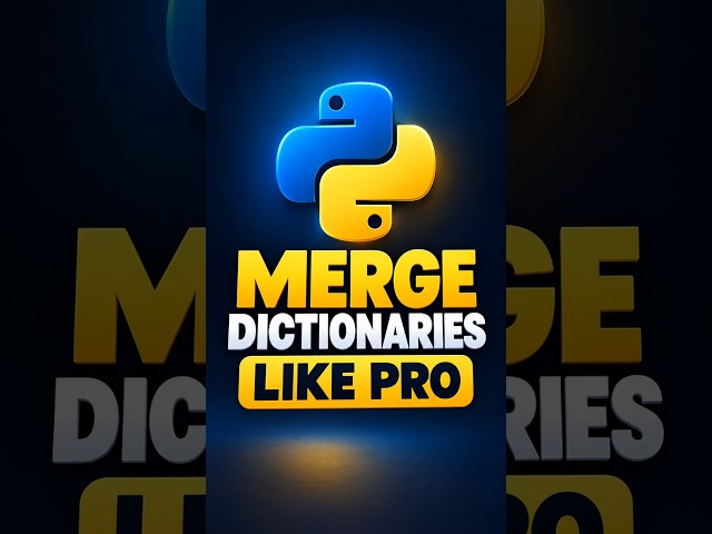 Merge Python Dictionaries Like a Pro #shorts #coding #python