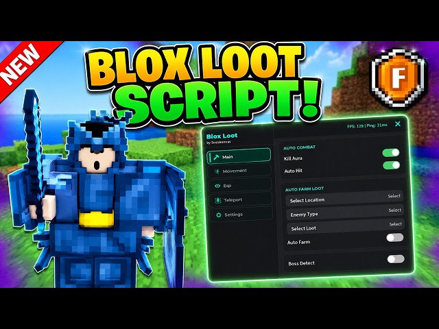 [NEW] Blox Loot OP Script - Auto Farm, Kill Aura, Godmode (PASTEBIN)