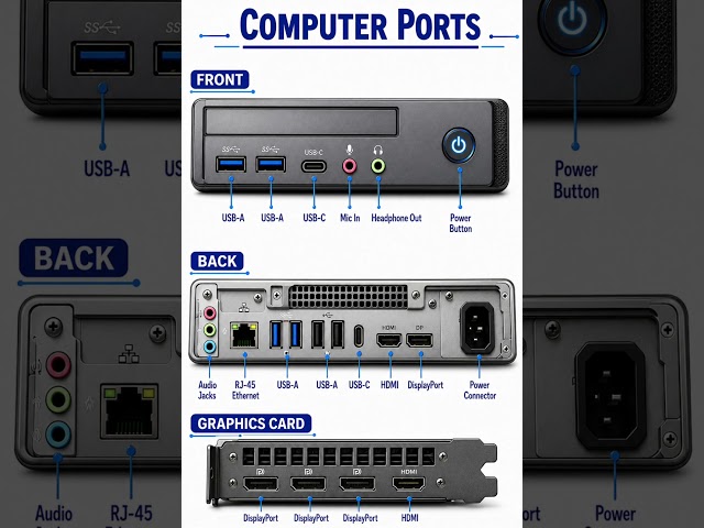 Computer Ports You Must Know Before Buying a PC | 99% People Don't Know These Computer Ports!