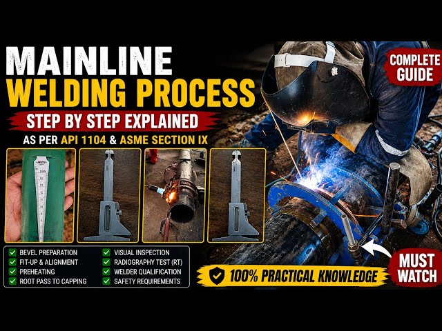Mainline Welding Process Explained | API 1104 & ASME Section IX | Complete Pipeline Welding Guide