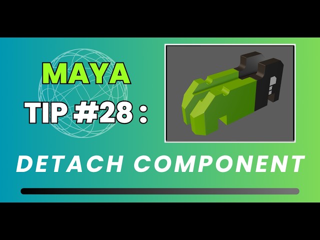 Maya Quick Tip #28: Detach Component