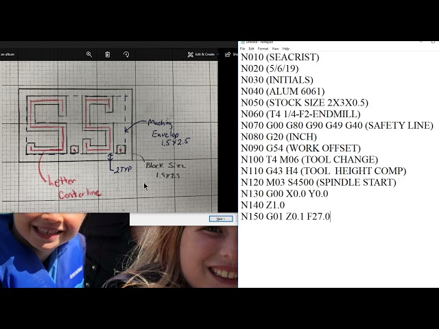 How to Program G-Code & M-Code by Hand: CNC Milling Your Initials on a Haas Desktop Mill!