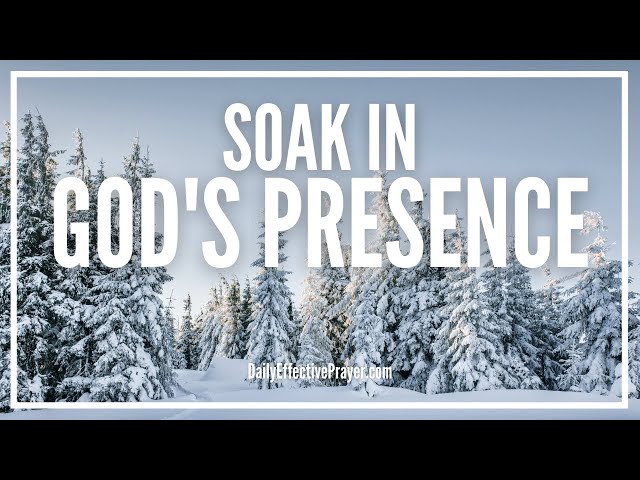 Powerful Morning Prayers | Calming Winter Snowfall | Soaking Prayer For Relaxation, Rest, Peace
