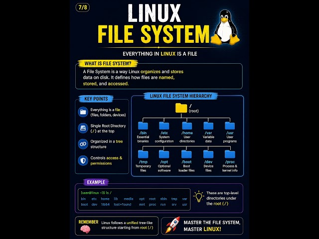 linux file systems 👍 for beginners #linux #linuxforbeginners #linuxfilesystem