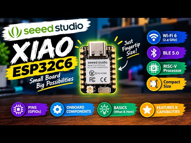 Smaller than Arduino?! 🤯 XIAO ESP32-C6 Explained 🔥 | Full Guide