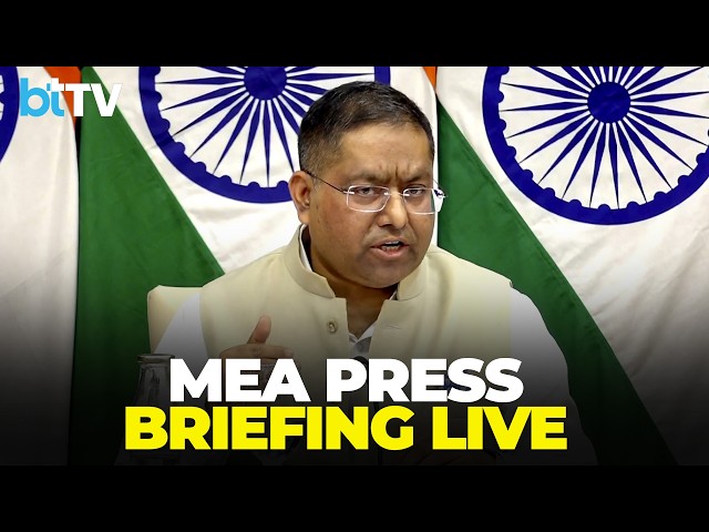 LIVE : MEA Press Briefing | Randhir Jaiswal Briefs Media On SCO Meet, Pakistan & UNGA