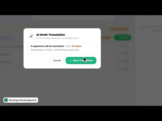 How to translate a whole file with AI in Linguaiser (AI draft)