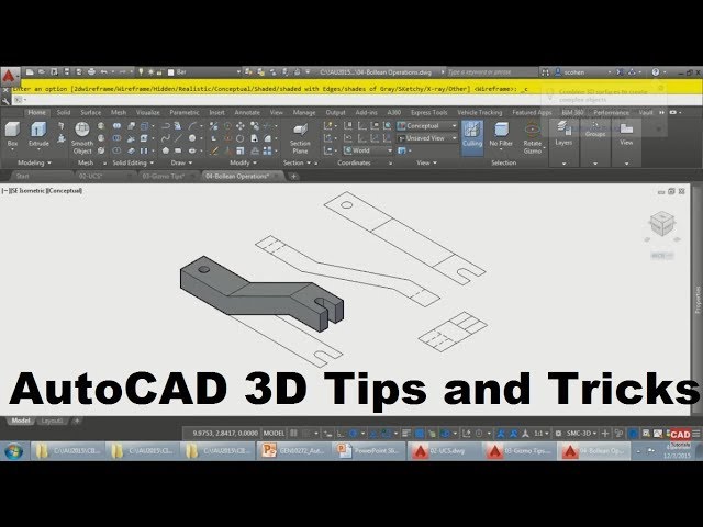 AutoCAD 3D Tips and Tricks