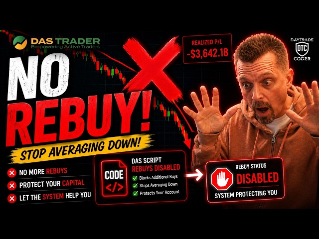 Stop Averaging Down! (Disable Rebuys) | DAS Trader Pro