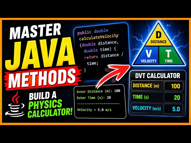 Java Methods Tutorial: Build a Physics Calculator (DVT) 🚀