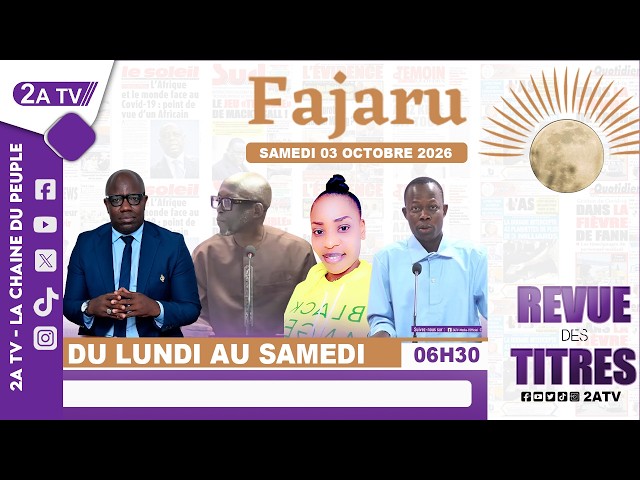 FAJARU du Samedi 03 Octobre 2026