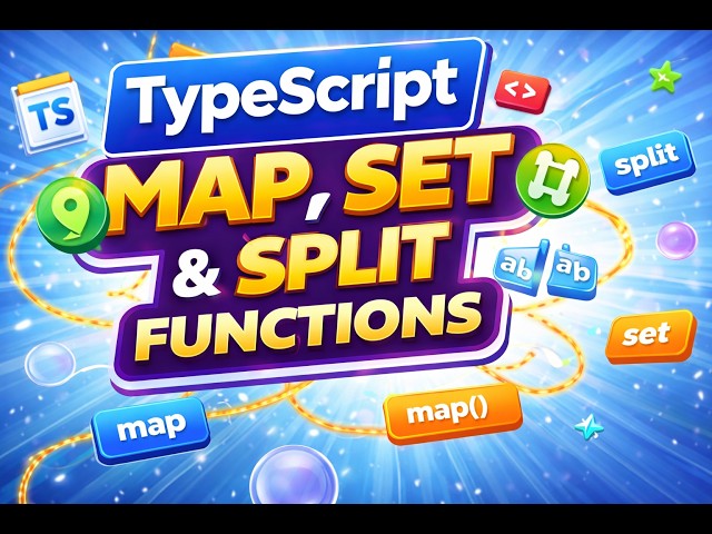 Typescript 7: | Map ,Set and Split function | Playwright with Typescript