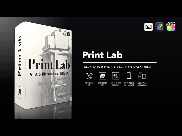 Print Lab - Professional Print Effects for Final Cut Pro and Motion - Pixel Film Studios