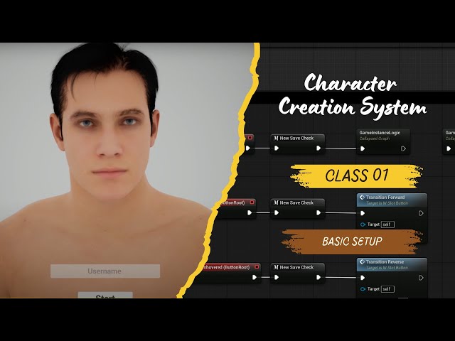 01 - Unreal Engine - Character Creation System (EngDub) - Initial Blueprint Setup