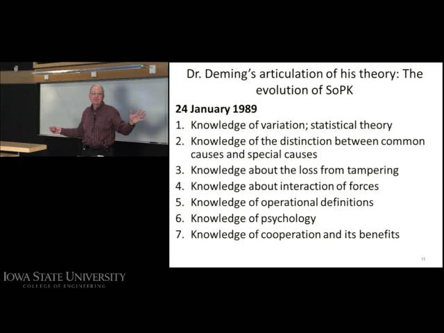 The Evolution of Deming's "System of Profound Knowledge"