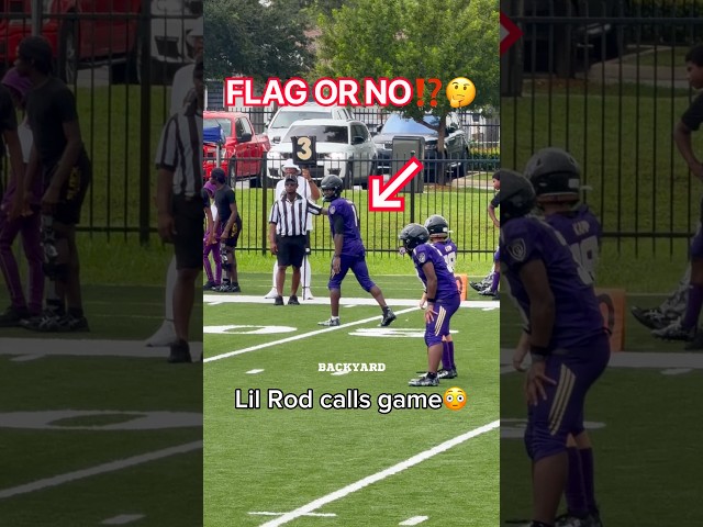 Lil Rod scores game winning touchdown‼️ #footballshorts #footballplayer #footballskills #referee