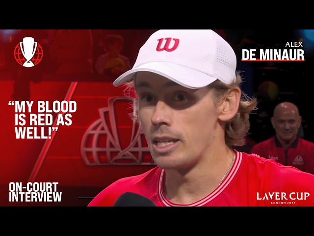 Alex de Minaur On-Court Interview | Laver Cup 2026 Match 6