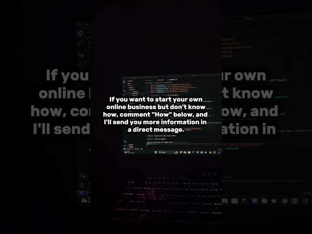 Start business today #coding #shorts #money