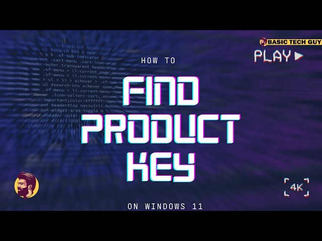 How to Find Prodcut Key on Windows 11